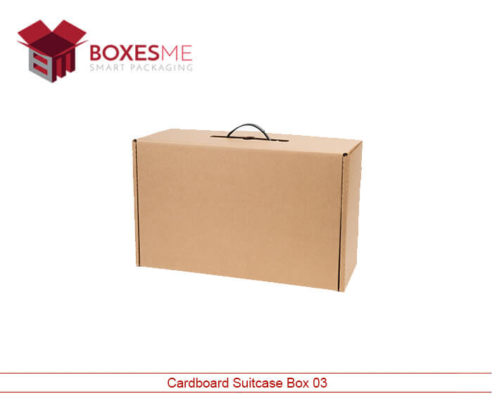 Cardboard Suitcase Box Custom Printed Cardboard Boxes BoxesMe